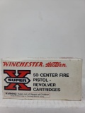 50 rnd box Winchester 38 SPEC, 158gr. HP