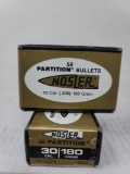 2-50 ct bx Nosler Partition Bullets 30 Cal, 308