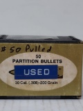 Nosler Partition (50 Pulled  Bullets 30 cal).308-200gr