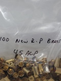 100 Cnt New RP Brass 45 ACP