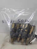 12 pcs 50 Cal Brass in clips