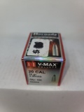 100 pcs Hornady 20 caliber 32gr V-Max bullets