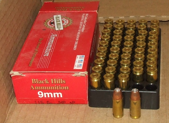 50 Rounds Black Hills 9mm Luger