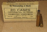20 Frankford Arsenal .30 Primed Cases. Experimental? (1945)