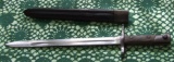 Original WWII Carcano Bayonet & Scabbard.