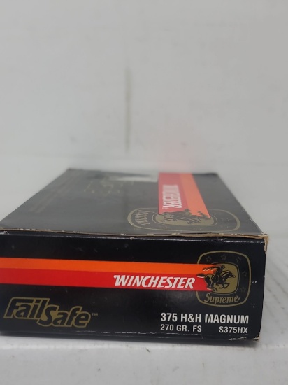 20 rnd box Winchester 375 H&H Mag 270gr Fail Safe CXP4