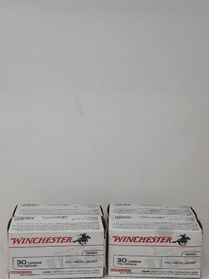 4-50 rnd box Winchester 30 carbine