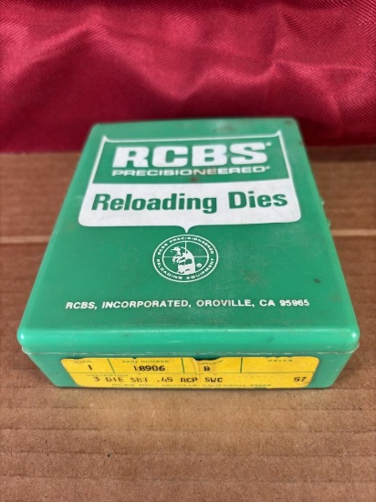RCBS 3 Die Set 45 ACP/SWC in Green Box