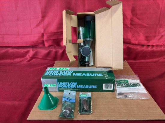 RCBS Uniflow Powder Measure #09010 plus Accessories