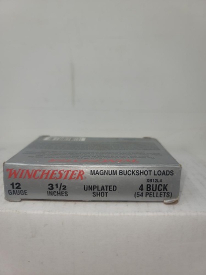 Winchester Magnum Buckshot Loads 12Ga  3½"  4 buck (54 pellets)