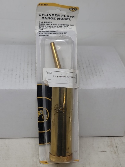 New old stock brass CVR muzzlerloader cylinder flask