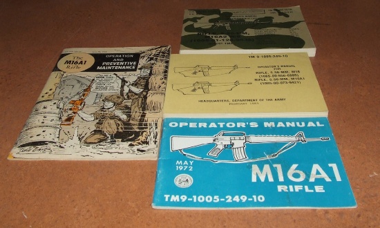 TM's  For the M16 Rifle 1968 thru 1986