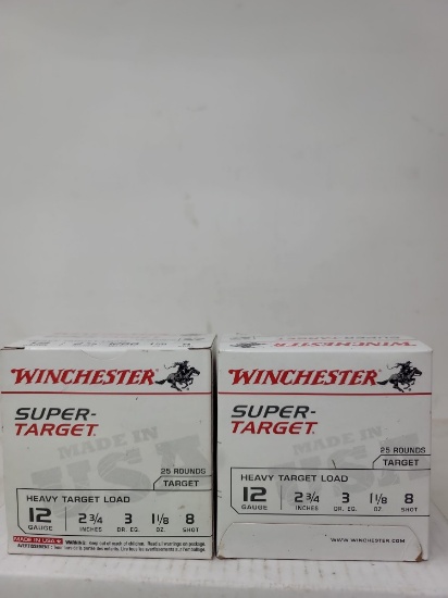 2- 25 Rounds Winchester 12 GA  Super Target