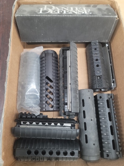 box lot assorted heat shields