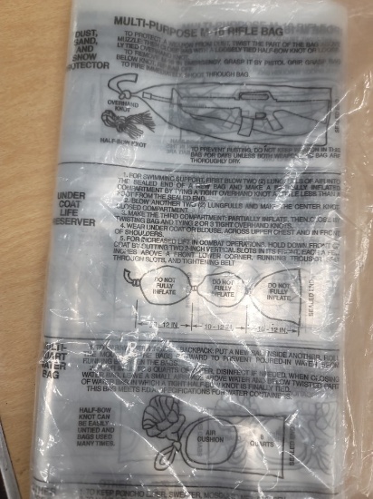 Bag (10 count) multi purpose M16 rifle bag (unopened)