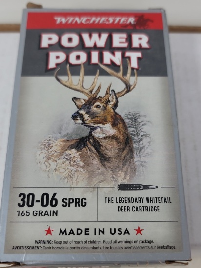 20 Rnd box Winchester 30-06 SPRG 165 GR PP