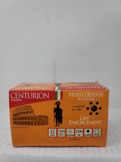 10 Rnd Box Centurion Multi Defense Buck Shot 12 GA