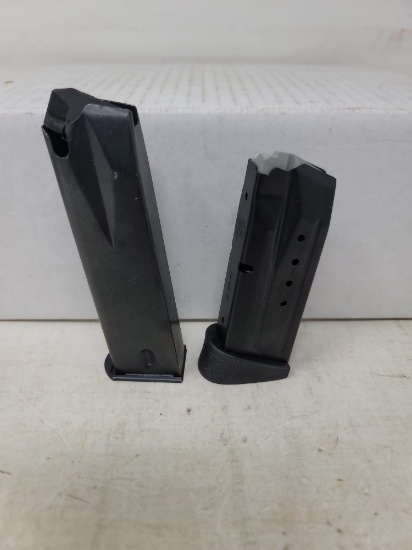 1-12 rnd S&W 9mm magazines & 1-unknown stainless