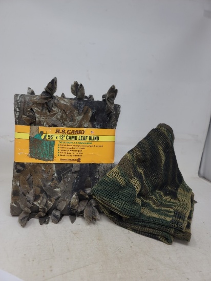 56" x 12' Camo Leaf Blind
