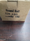 100 pcs 50 cal round ball
