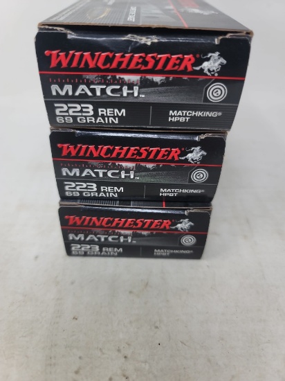 3-20 rnd box Winchester 223 Rem Competitive Target