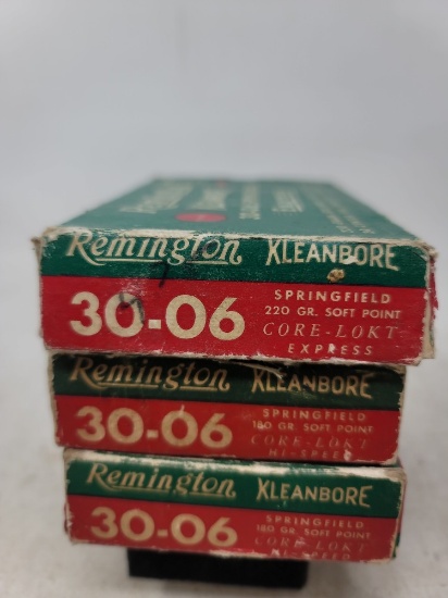 3-20 rnd box 30-06 Reloads in Remington Kleanbore boxes