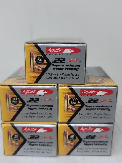 5-50 rnd box Aguila 22 Supermaximum Hyper Velocity