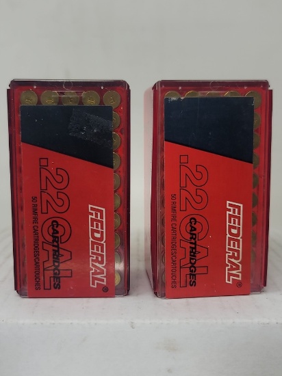 100 rnds Federal 22 Win Mag