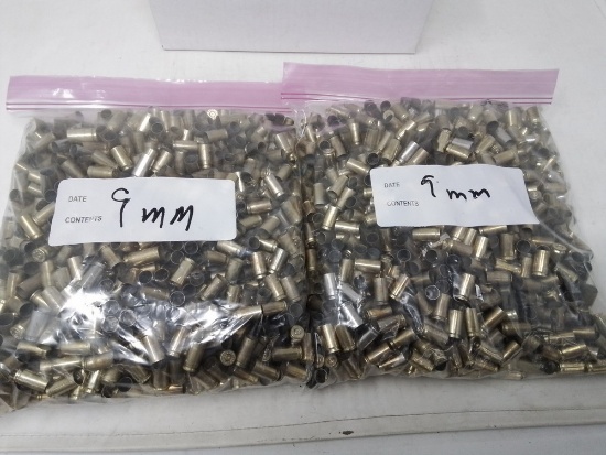Lg bag assorted 9mm brass