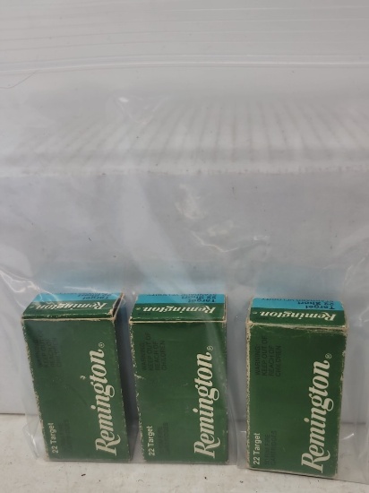 3-50 rnd box Remington Target 22 short