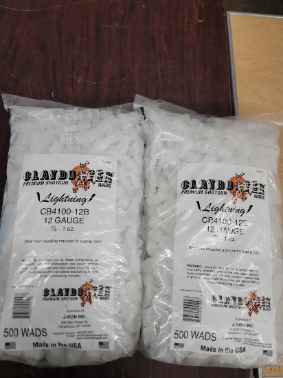 2-500 count bags 12ga ClayBuster Wads