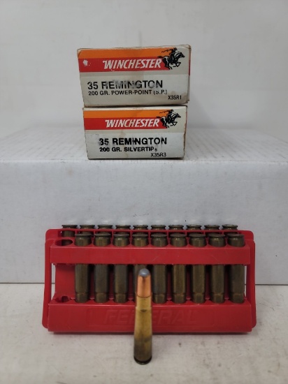 2-20 rnd box Winchester 35 Rem 200gr Silvertip