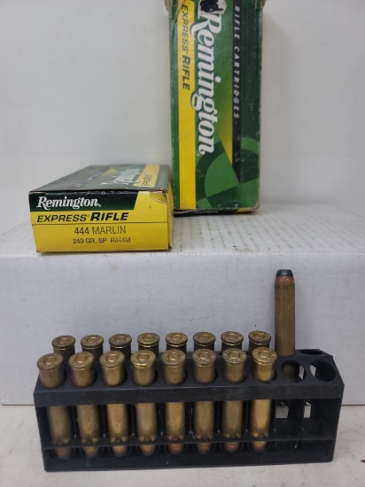 37 rnds Remington 444 Marlin 240gr SP