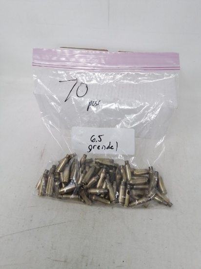 70 pcs 6.5 Grendel brass