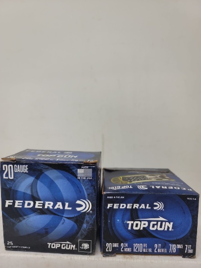 2-25 rnd box Federal 20ga 7 1/2 shot