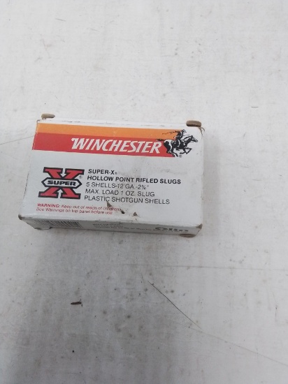 5 rnd box Winchester Super X 12ga rifled slugs