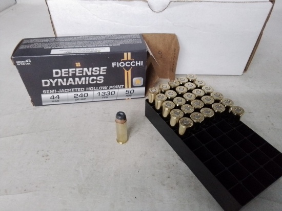 27 rnds Fiocchi Defense Dynamiscs 4 magnum 1330 FPS