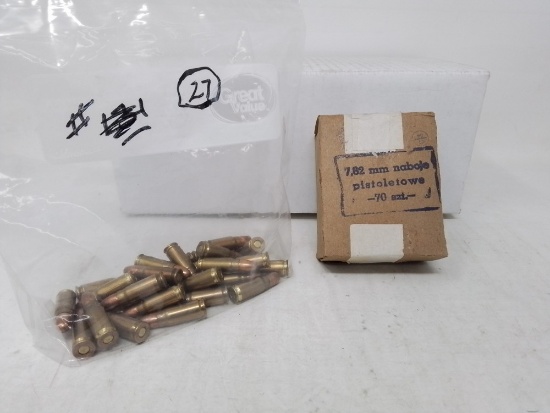 97 rnds 7.62x25 Tokarev FMJ