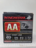 7 rnds Winchester 20ga AA Heavy Target Load 7 1/2 shot