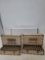 2 home made wooden ammo boxes (9mm Luger)