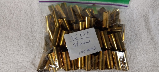 100 pcs New 45 |Colt brass