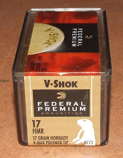 50 rounds Federal 17 HMR V-Shok