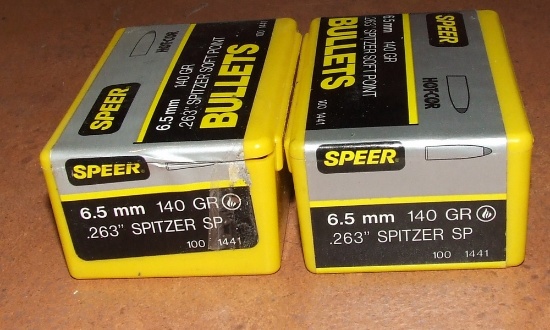200 Speer 6.5mm Bullets