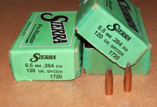 150 pcs Sierra 6.5mm Bullets