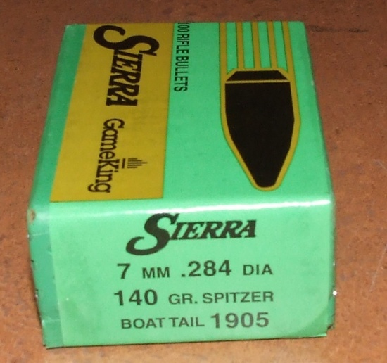 100pcs Sierra 7mm .284 Bullets