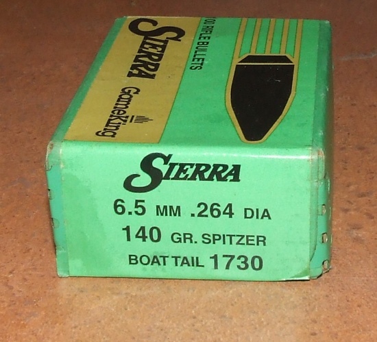 100 pcs Sierra 6.5 .264" Bullets
