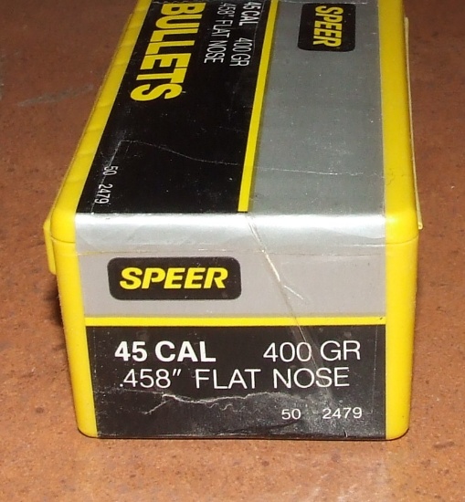 50 pcs Speer .45 caliber .458" Bullets