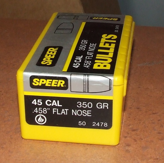 50 pcs Speer .45 caliber .458 " Bullets