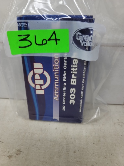 20 round box PPU .303 British