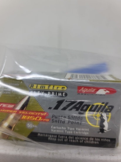 50 round box Aquila .17 ammo